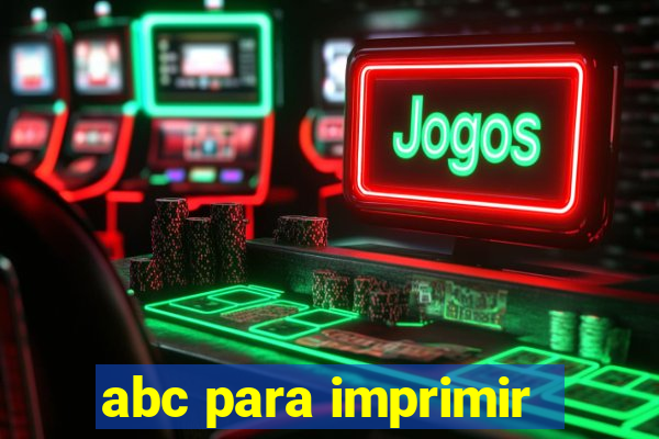 abc para imprimir